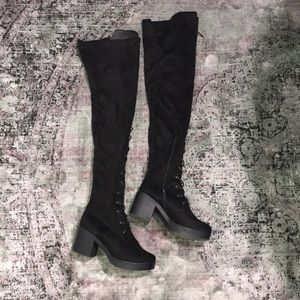 Nasty Gal “witching hour” over the knee boots